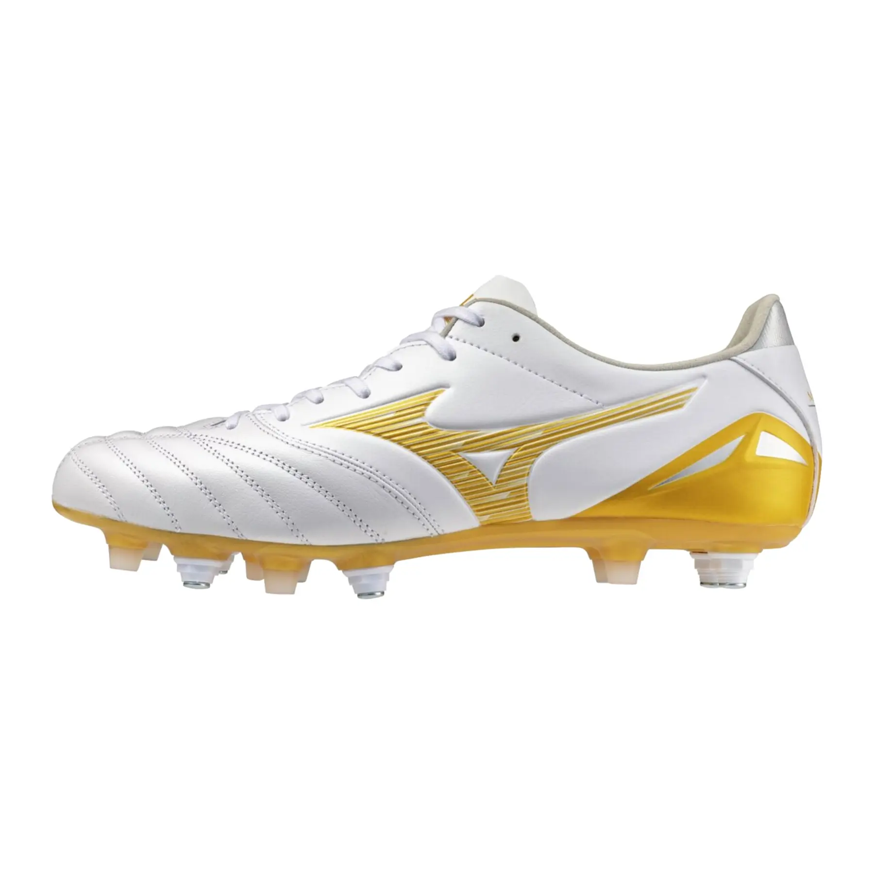 MizunoMoreliaNEO4βMIX サッカーシューズ ホワイト/ゴールド Football Boots Mizuno Morelia Neo IV Pro Mix FG | Foot-Store