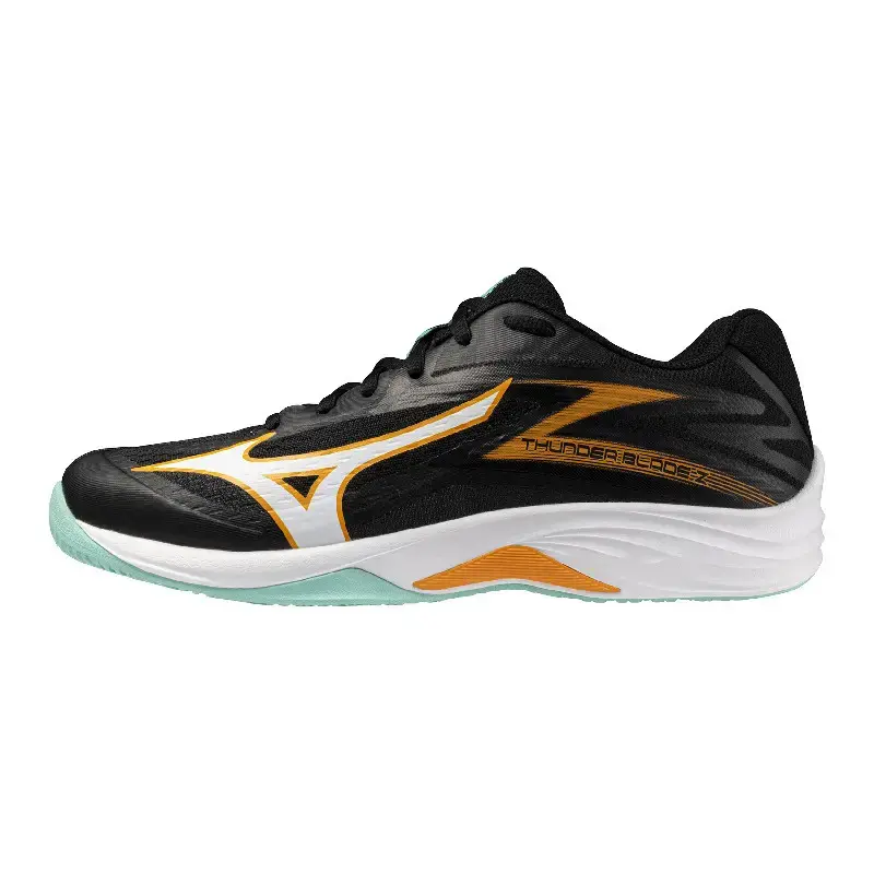 Mizuno THUNDER BLADE Z Chaussures de volleyball TangeloIce FemmeHommee Taille38.5 - vue 3