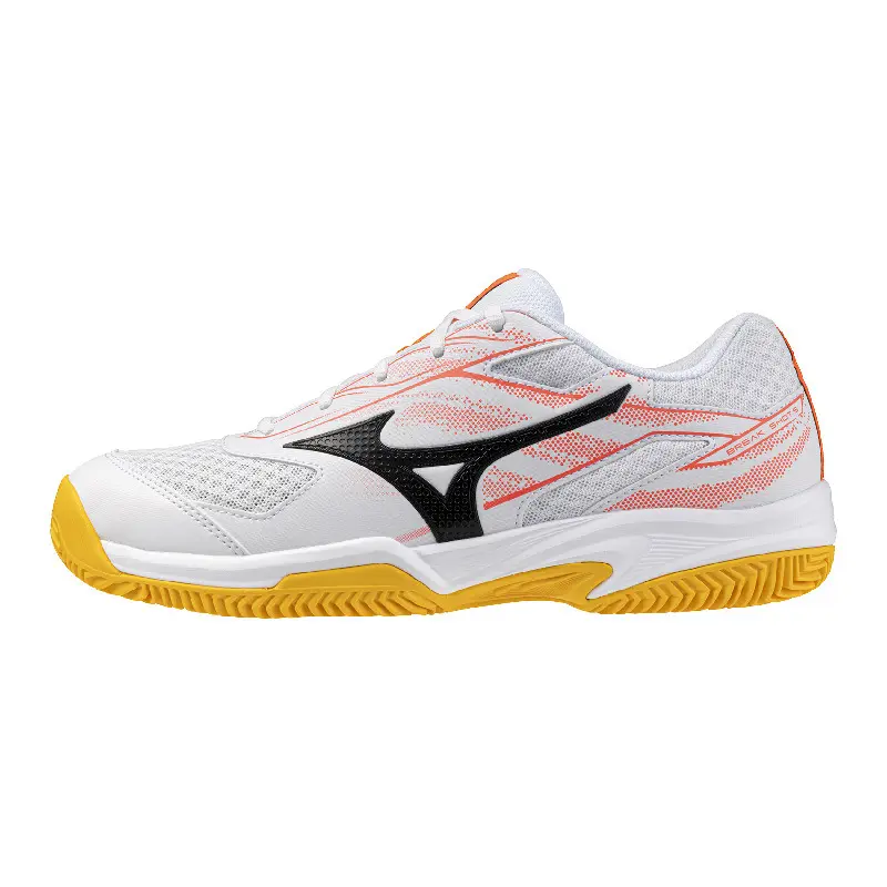 Mizuno Homme Chaussures de tennis Break Shot 5, Blanc, Taille 44,5