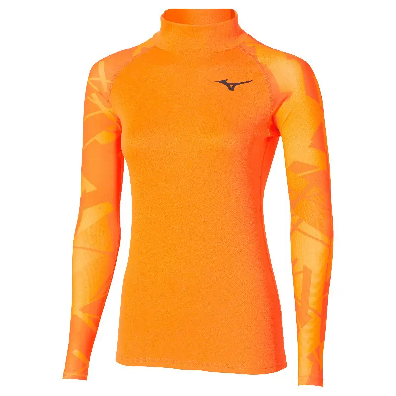 Langarmoberteil mit hohem Kragen für Damen Mizuno VIRT G5