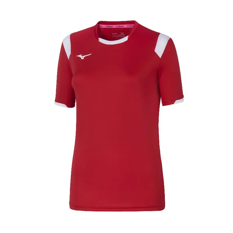 Mizuno Femme Maillot Basic, Rouge, Taille 2XL