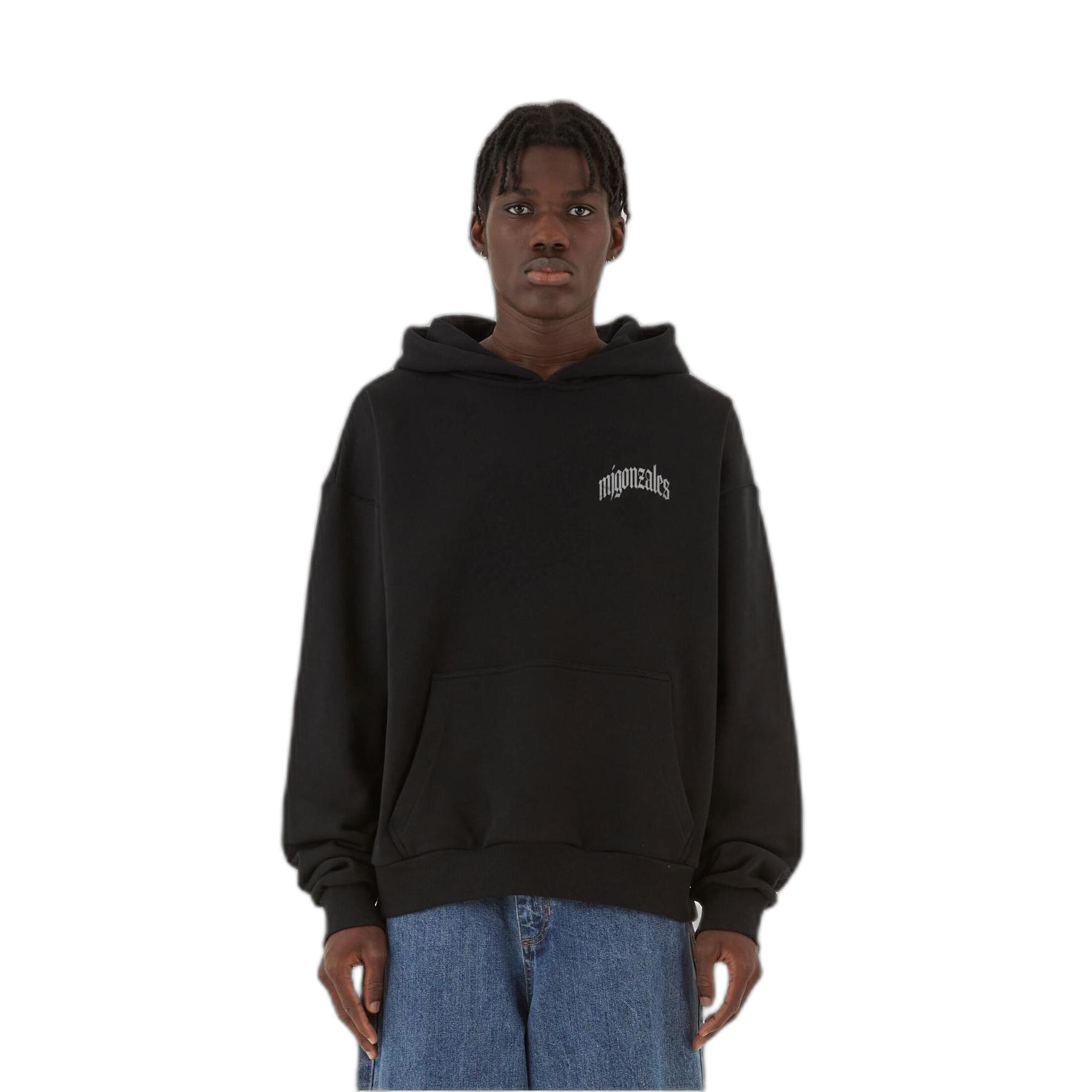 4066051429302 - Übergroßer dicker Kapuzenpullover BLESSED