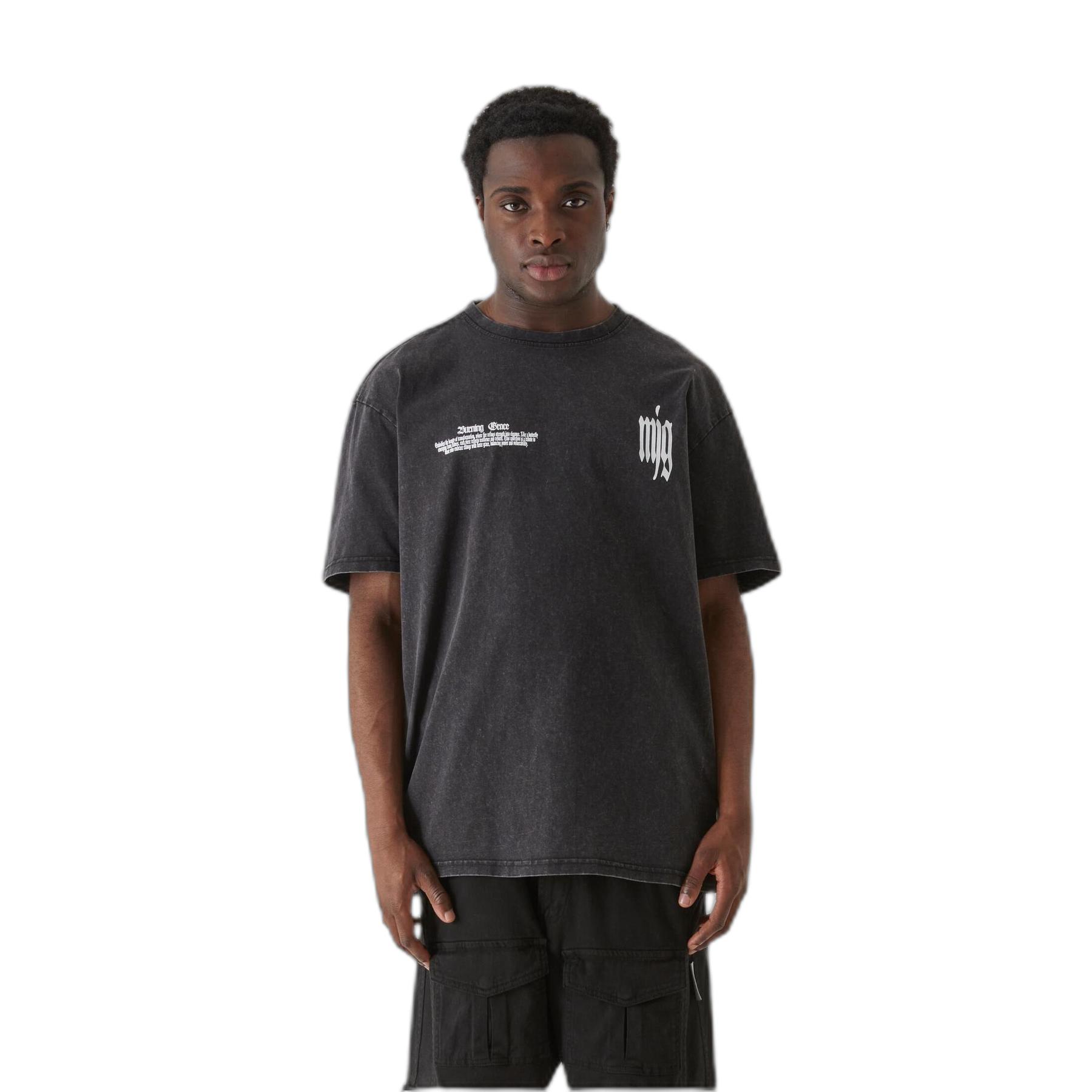 4069389779354 - Oversized T-Shirt Heavy Acid Washed - Inferno Butterfly