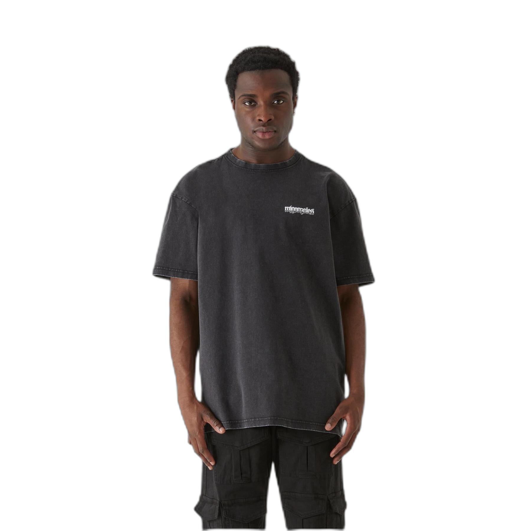 4069389777459 - Oversized T-Shirt Heavy Acid Washed - Burning Wings