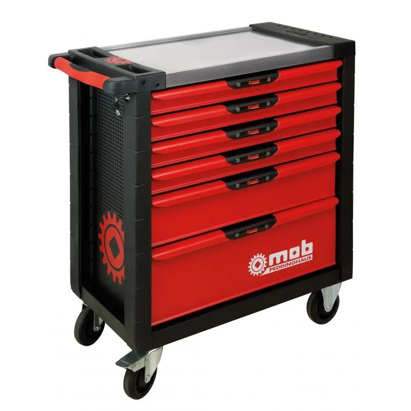 Image of Teile garnierter Wagen mit Schrank, 6 Schubladen MOB Xliner (x126)