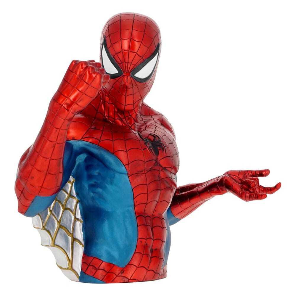 0077764670008 - Sparschwein Marvel Comics buste   Metallic Spider-Man