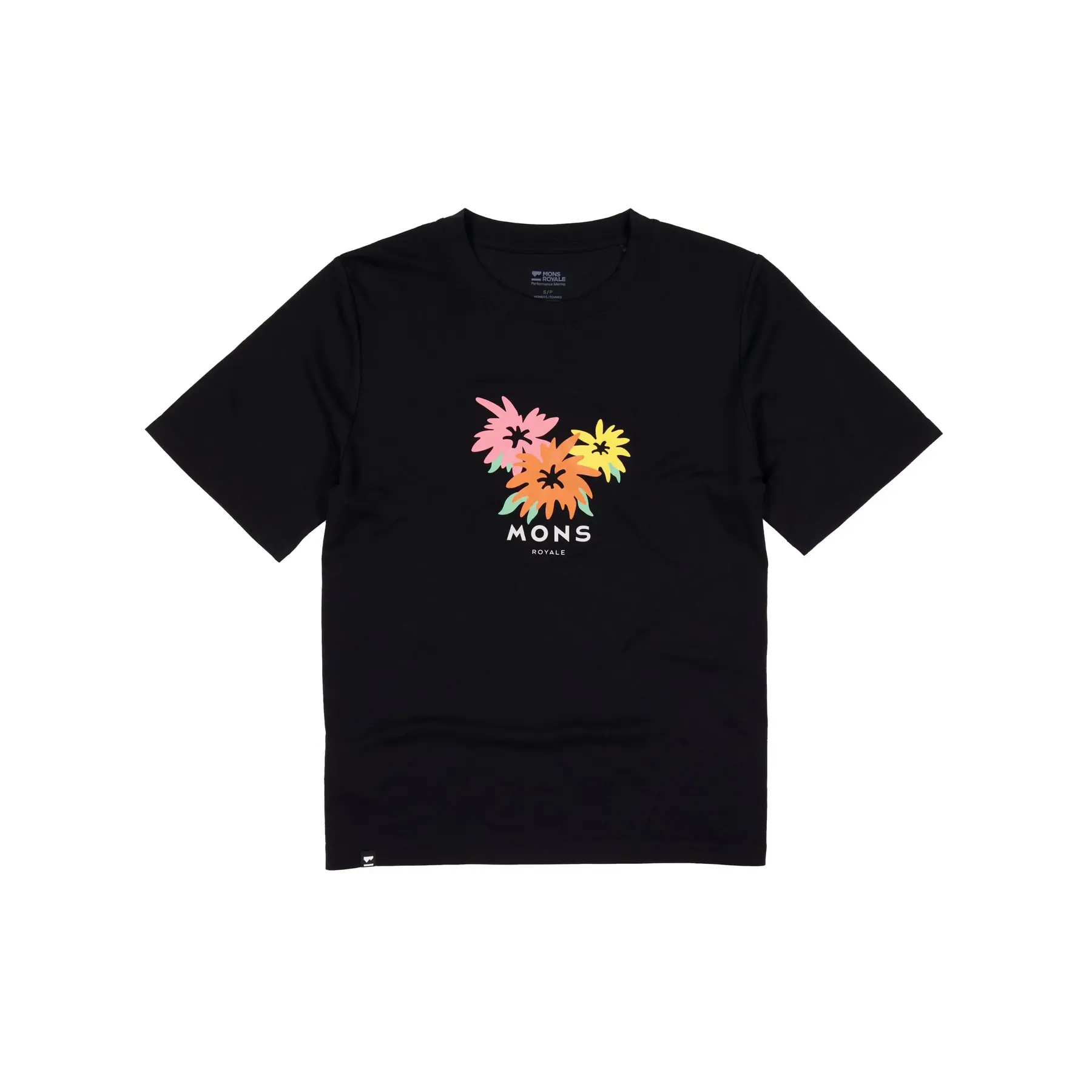 Ronde hals T-shirt in merino dames Mons Royale Icon