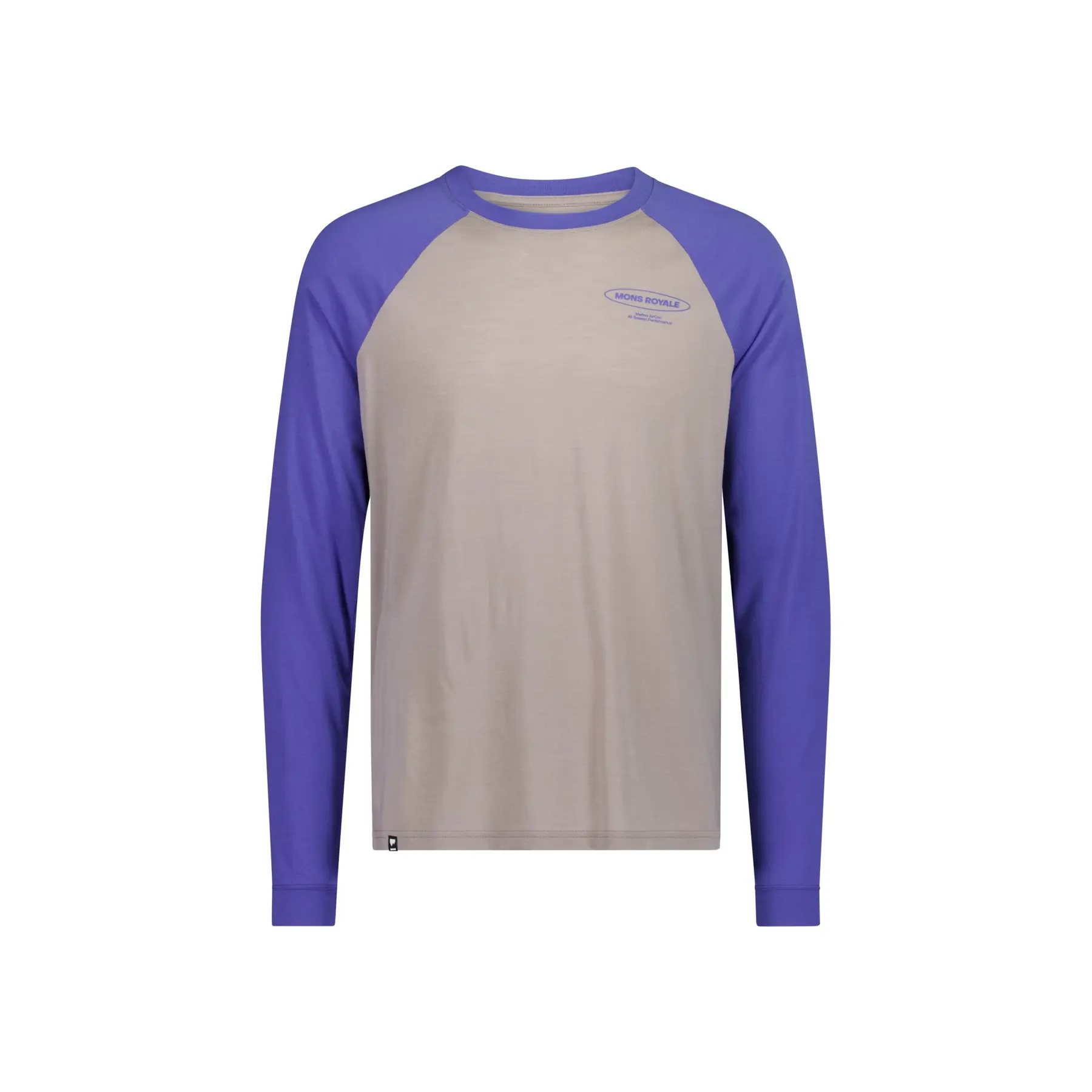 Langarm T-Shirt Icon aus Merinowolle Raglan Mons Royale
