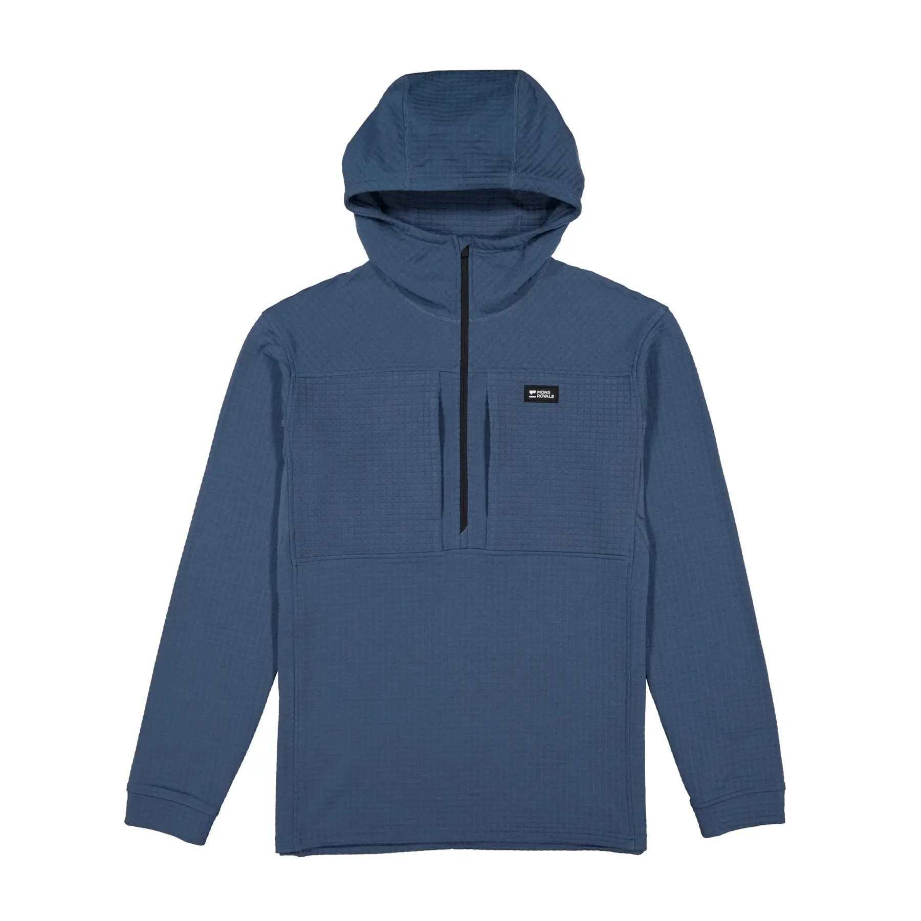 fleece met 1/2 rits en capuchon Mons Royale Offgrid