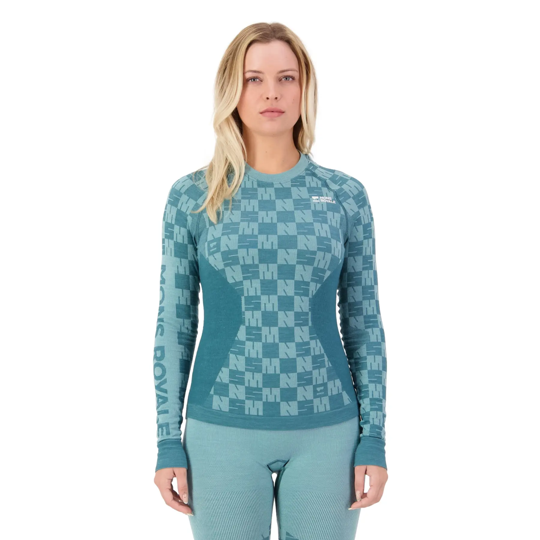 Langarm Merinowoll T-Shirt Damen Mons Royale Ascender