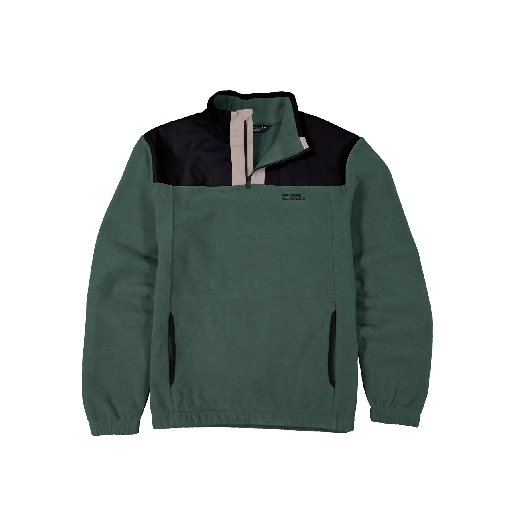 1/4 rits fleece Mons Royale Pileup