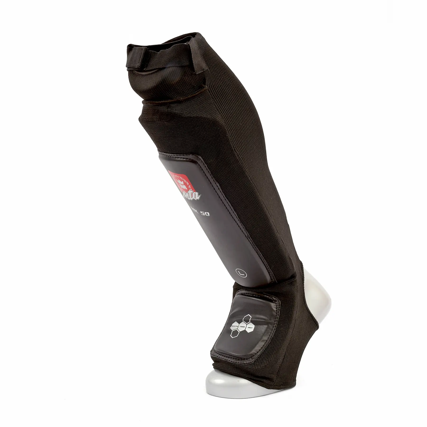 Schienbein- und Fussschützer Kickboxen Baumwolle Montana MK50 Shin in step Absorb