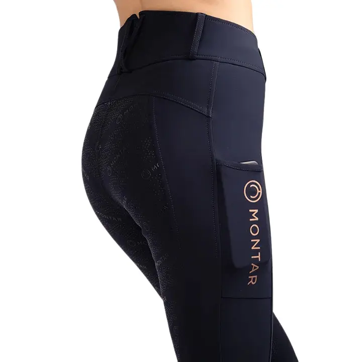 Montar Girls Bleu Full Grip Riding Trousers For Michelle