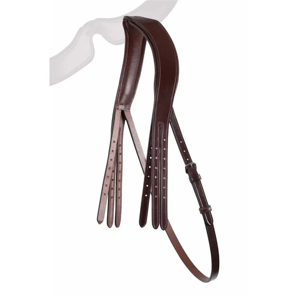 Têtière de bride double en cuir vegan Montar Classic ECO