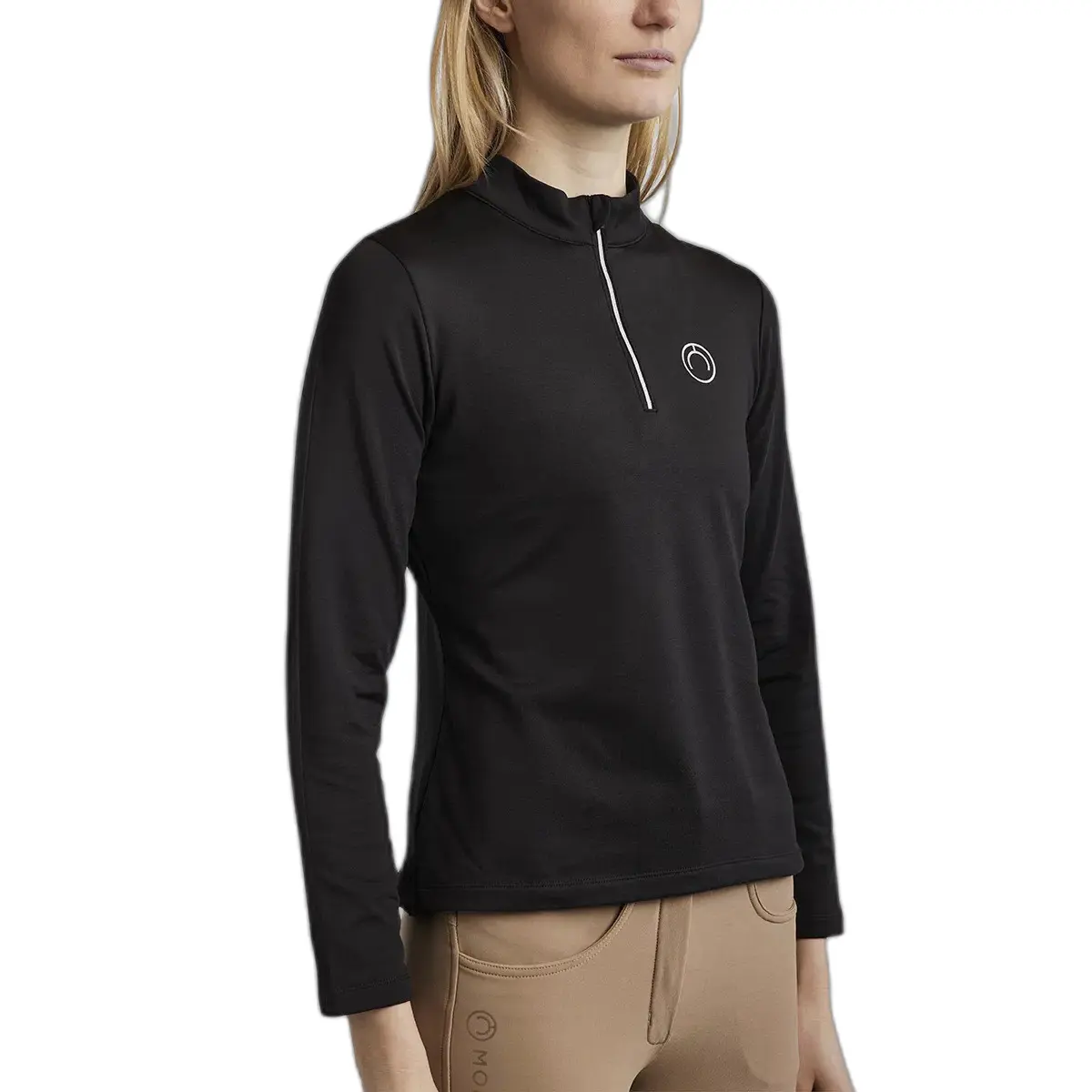 Montar Noir Riding Polo Long Sleeves Woman Erina