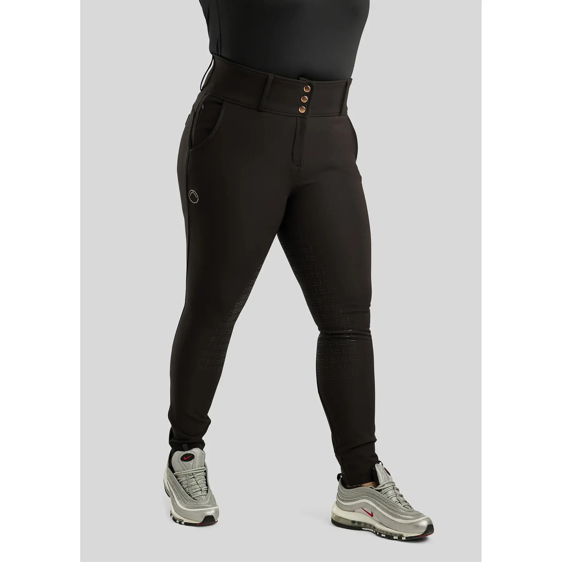 Comparer les prix de Pantalon équitation de concours full grip avec curve femme Montar Briella