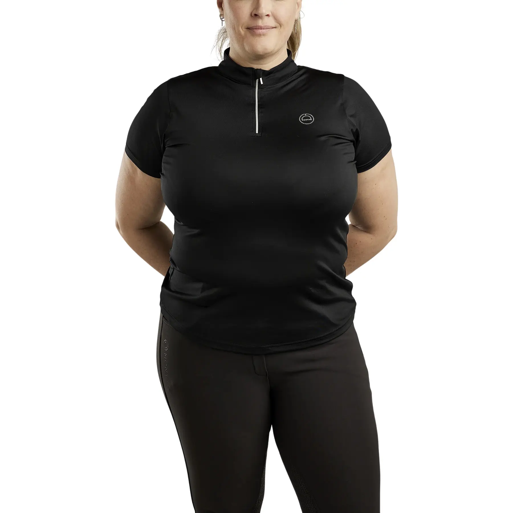 Montar Women's Noir Riding Polo Shirt Everly