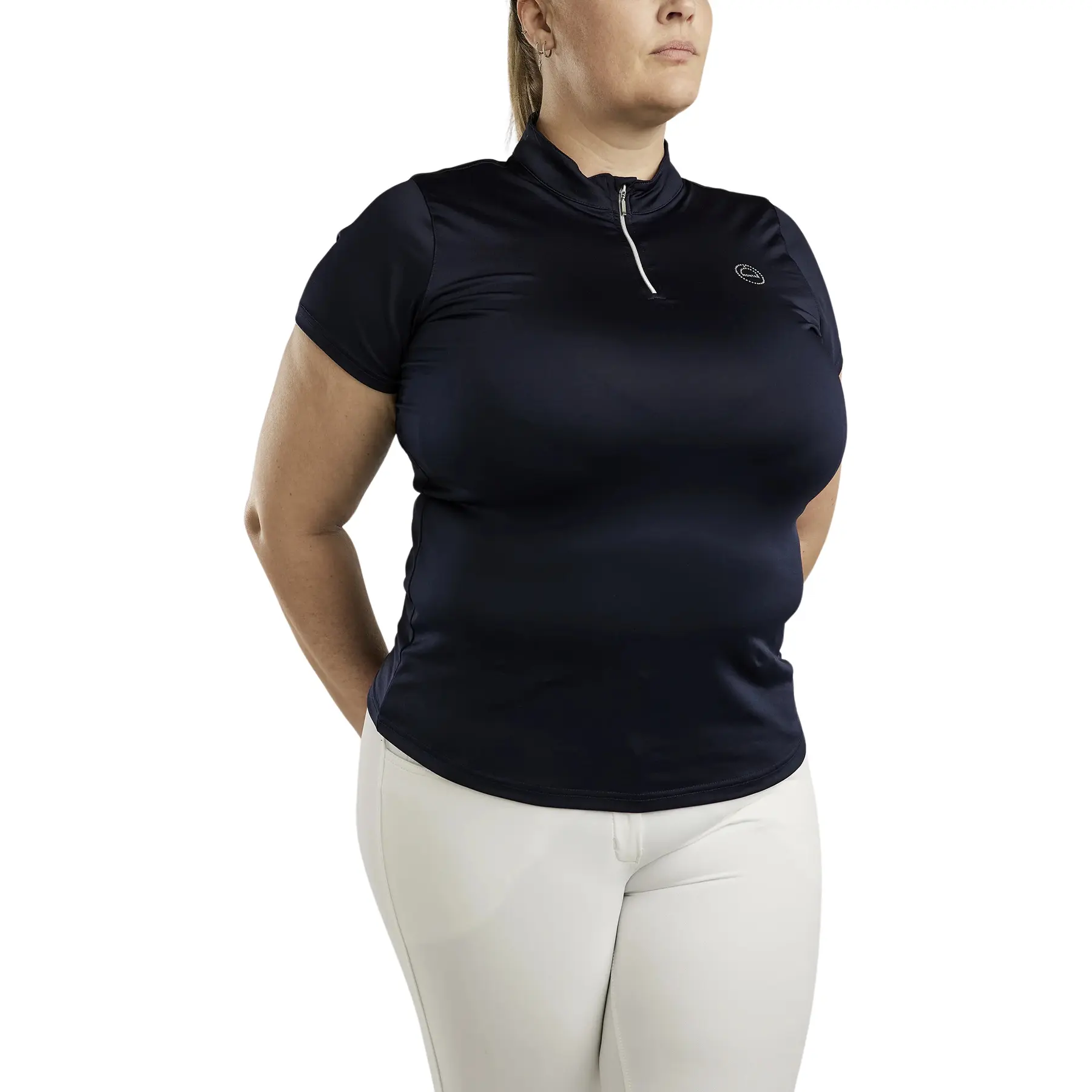 Montar Women's Bleu Riding Polo Shirt Everly