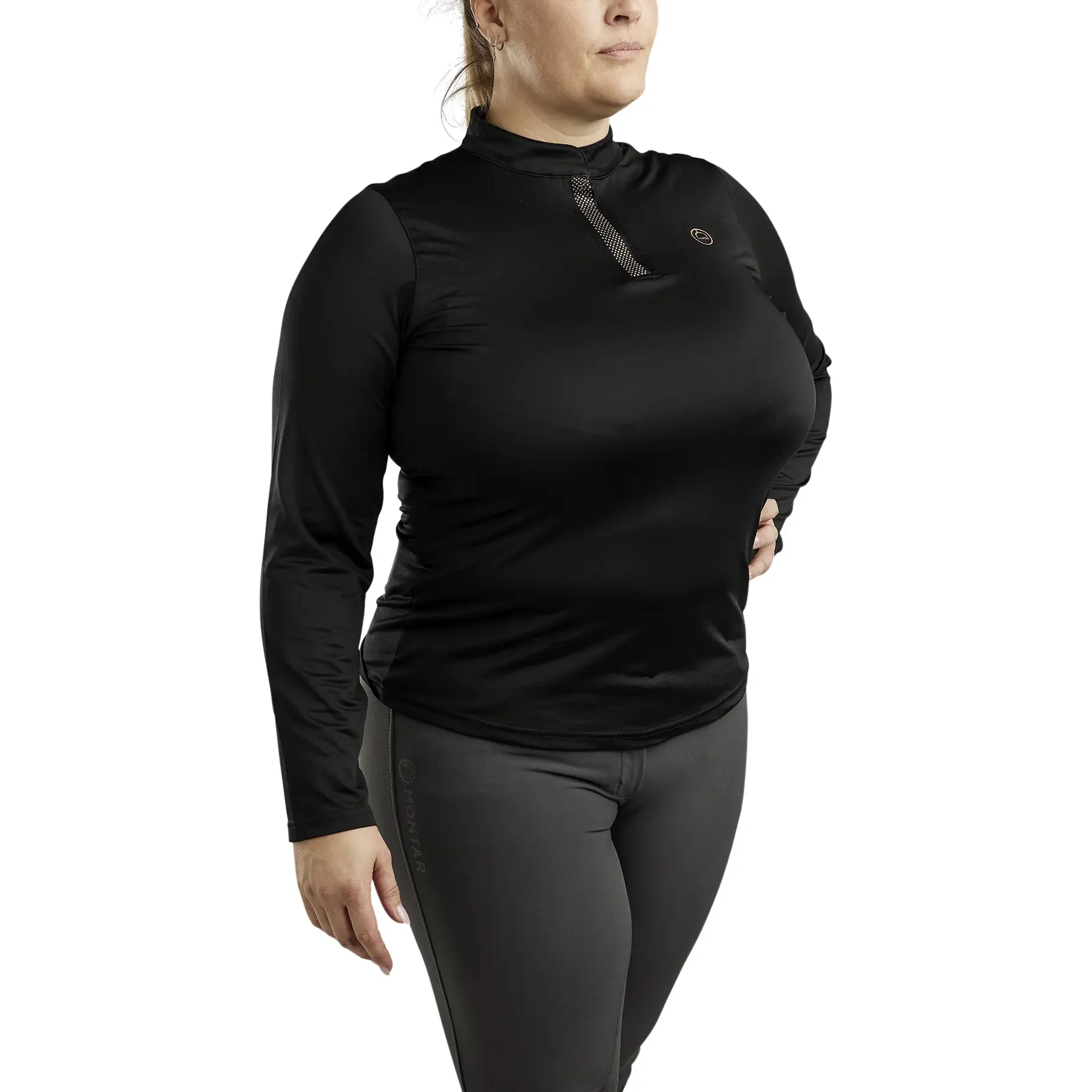 Montar Women's Noir Riding Polo Shirt Briella