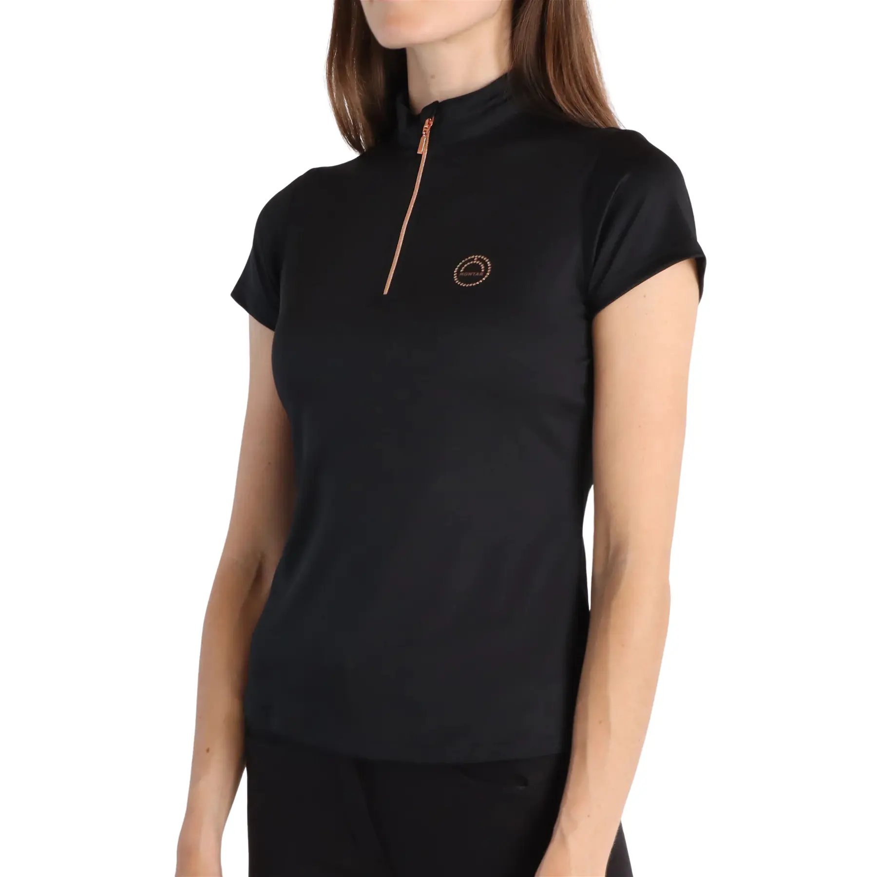 Montar Women's Noir Riding Polo Shirt Everly