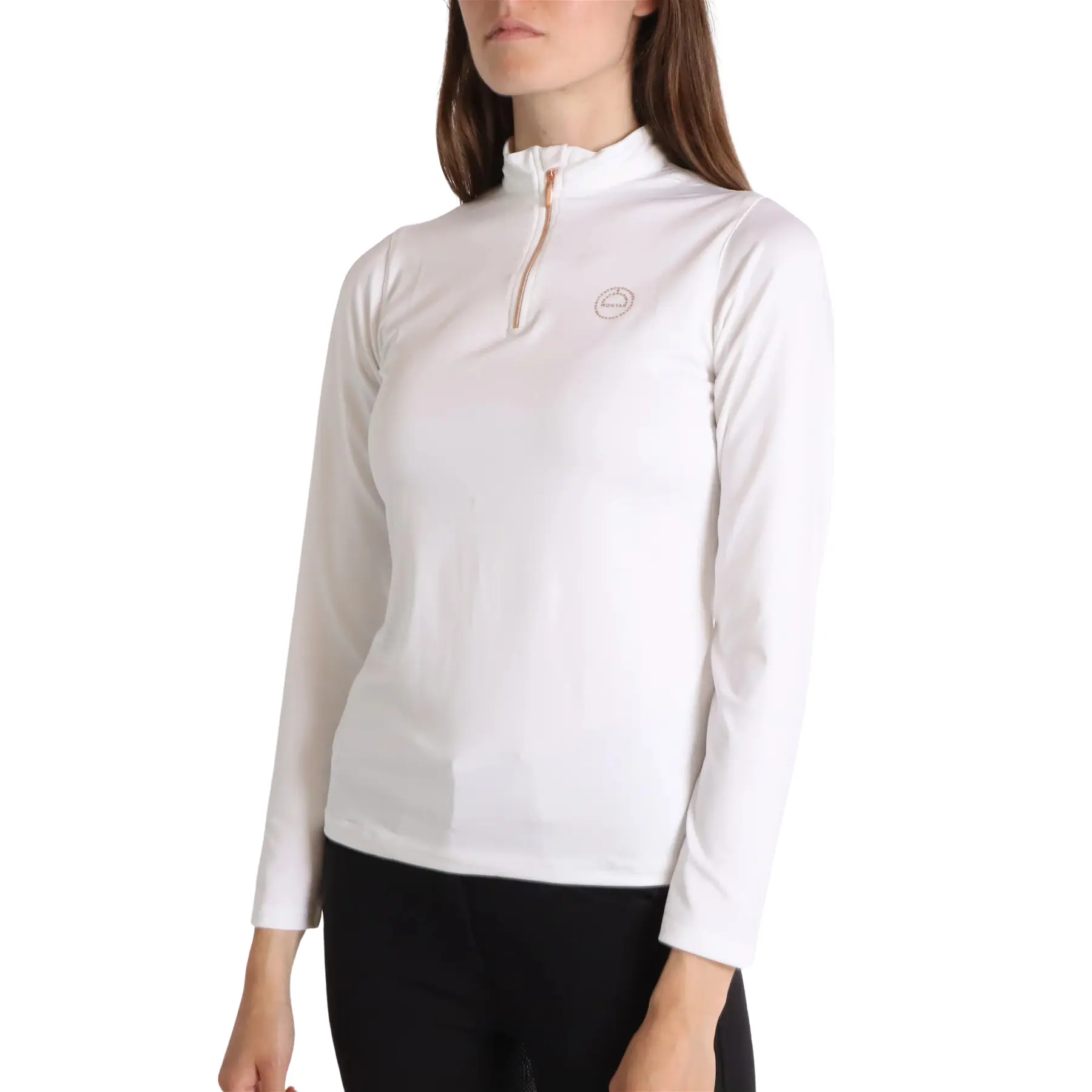 Montar Women's Blanc Riding Polo Shirt Everly