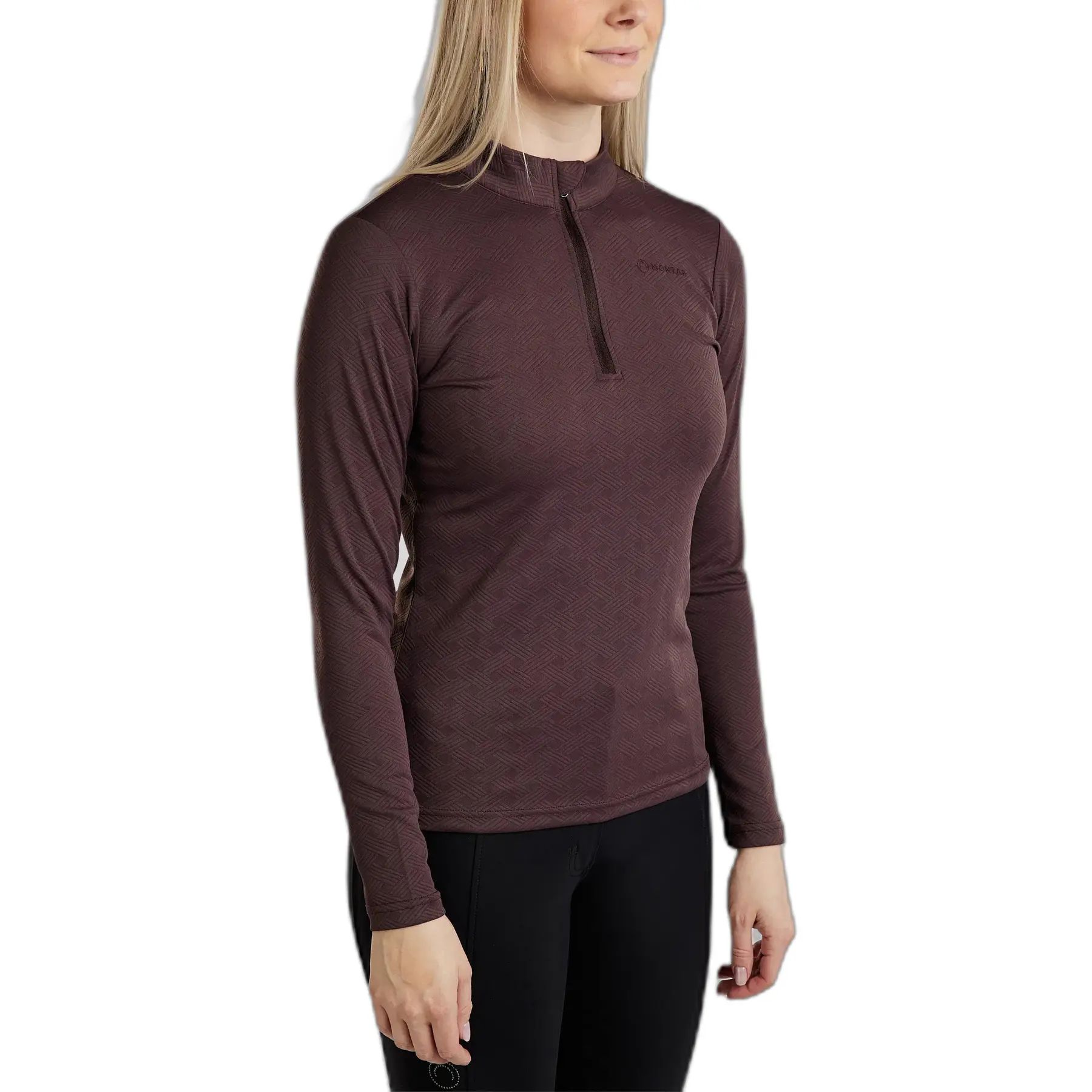 Comparer les prix de Polo d'entraînement équitation manches longues femme Montar Cilia