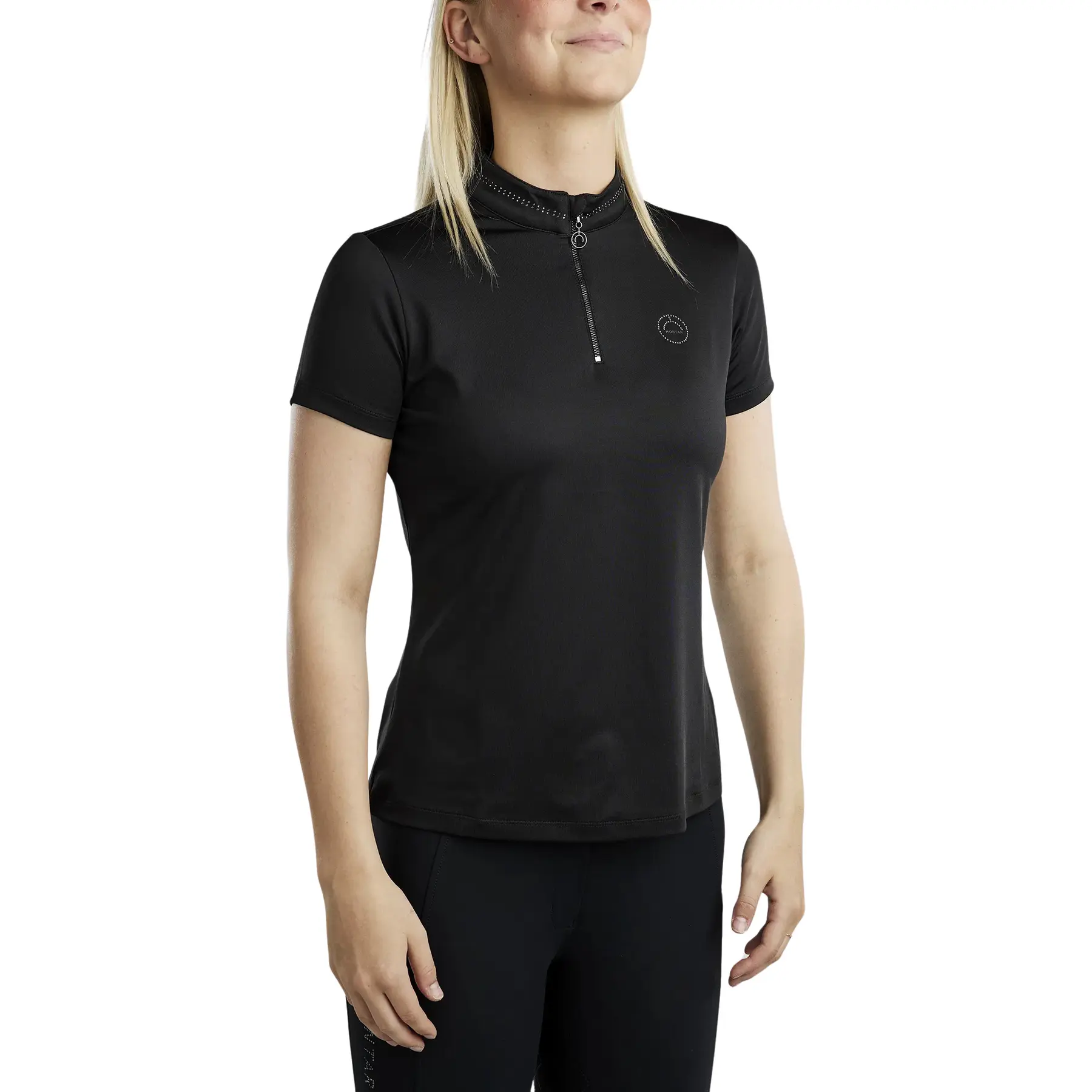 Comparer les prix de Maillot équitation fille Montar Blair Gun Metal Crystals