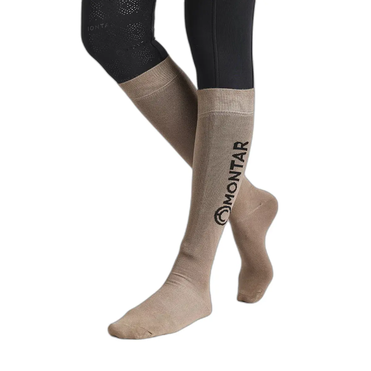 Montar Marron Equestrian Socks With Logo