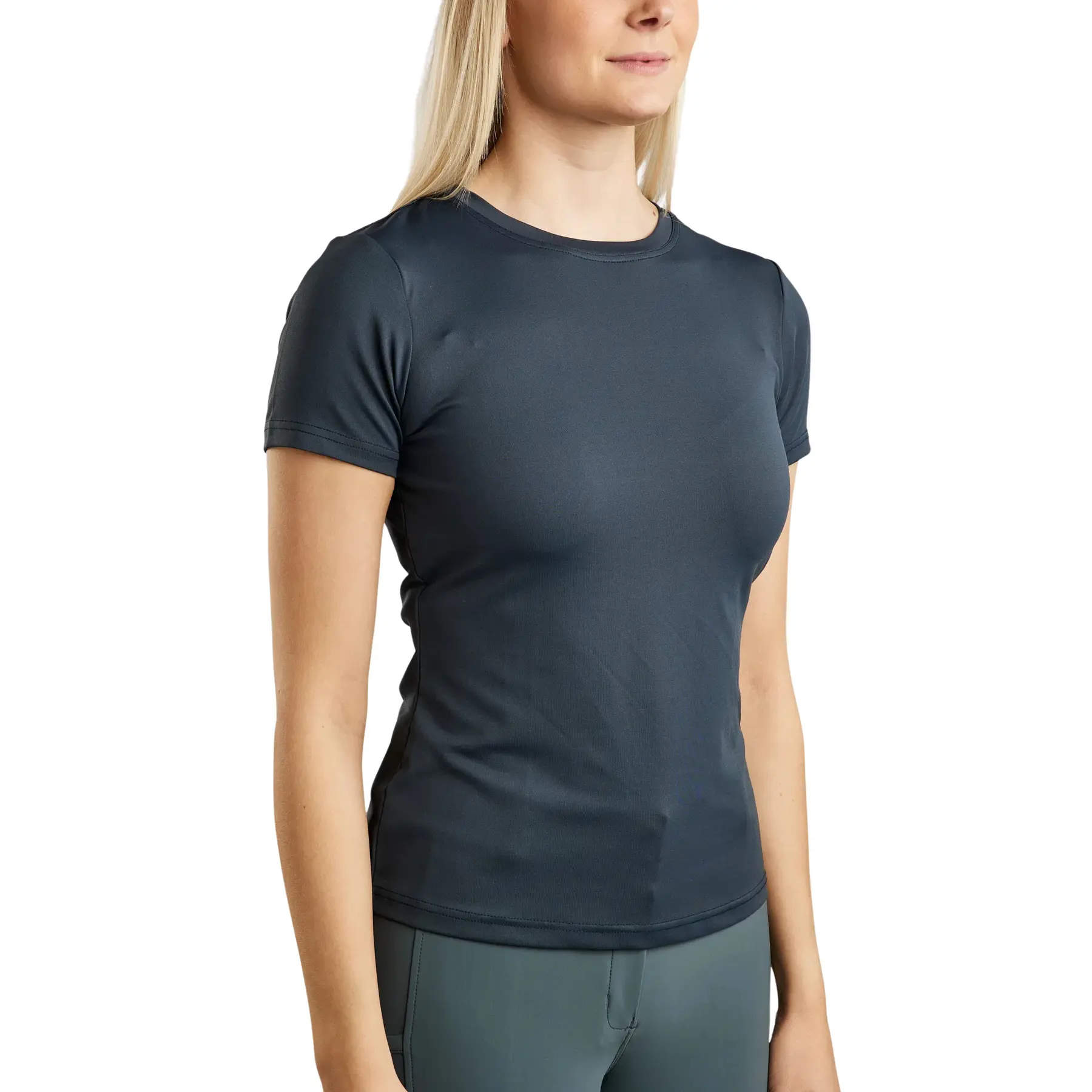 Montar Women's Bleu T-Shirt Mowendy Lasercut Logo