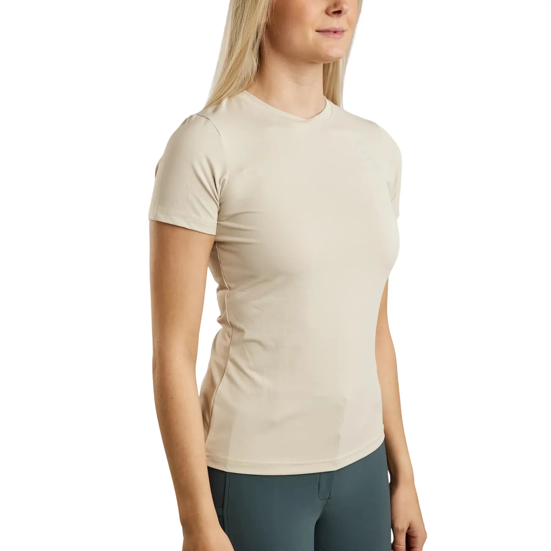 Montar Women's Gris T-Shirt Mowendy Lasercut Logo