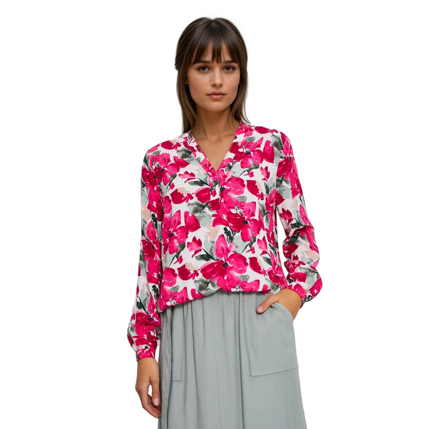 5904152583624 - Langarm-Bluse Damen L-KO-4906