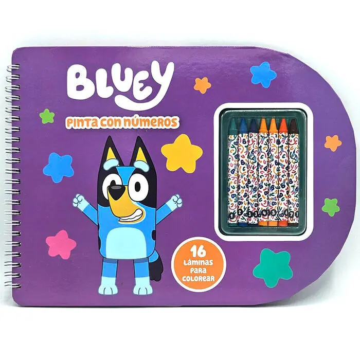 Bloc-Notizbuch mit Farbe Moose Bluey