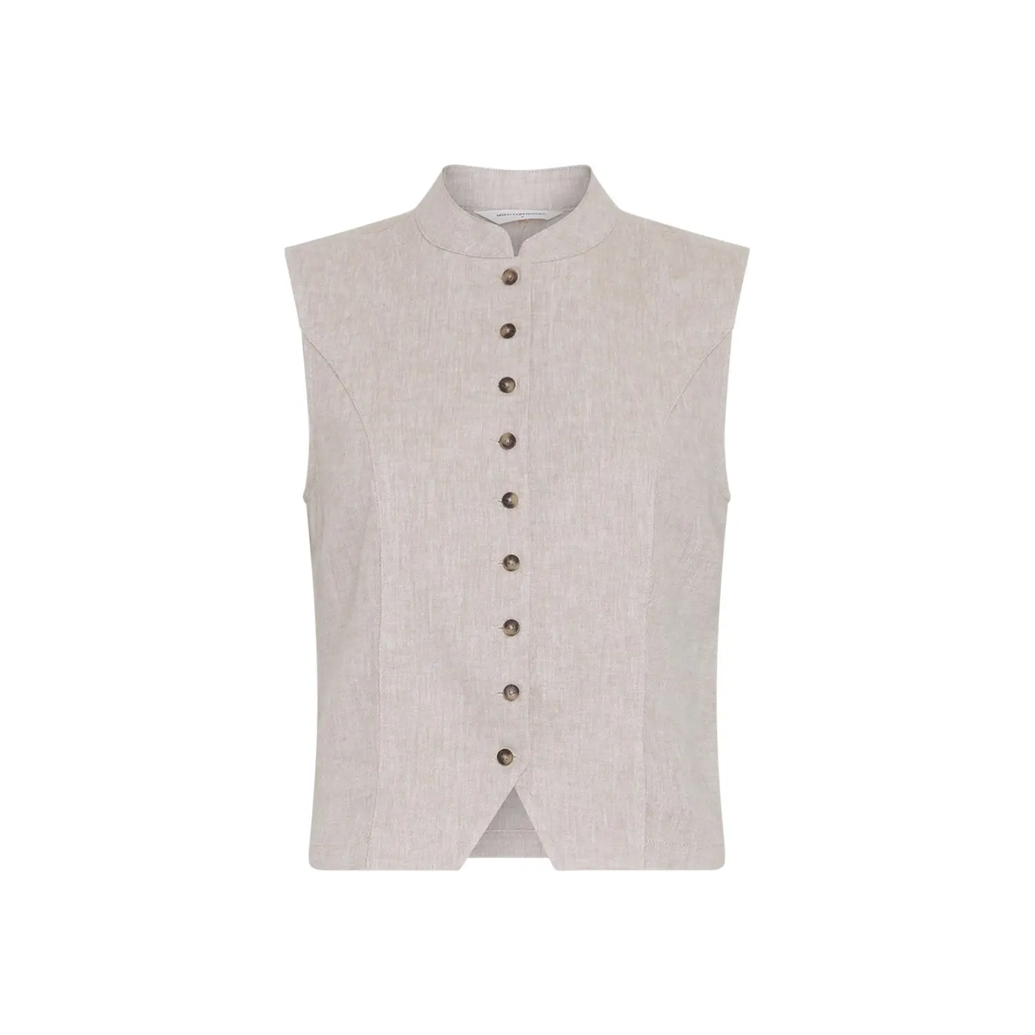 Moss Copenhagen Women's Beige Sleeveless Vest For Viana Ginia