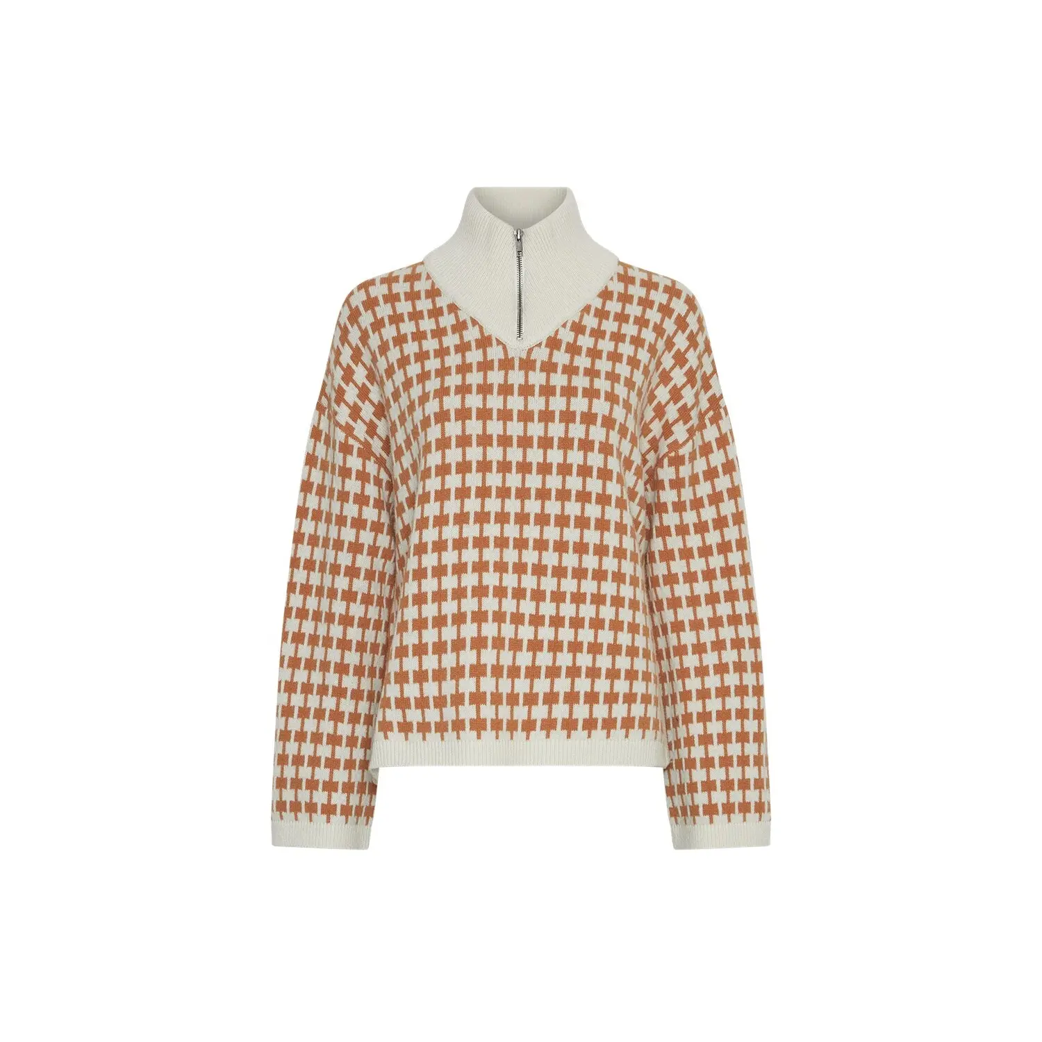 5712808834705 - Pullover mit Reißverschluss Damen Moss Copenhagen Amaria 5712808834705 - Pullover mit Reißverschluss Damen Moss Copenhagen Amaria