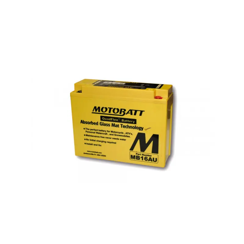 4-polige Motorradbatterie Motobatt MBY16AU