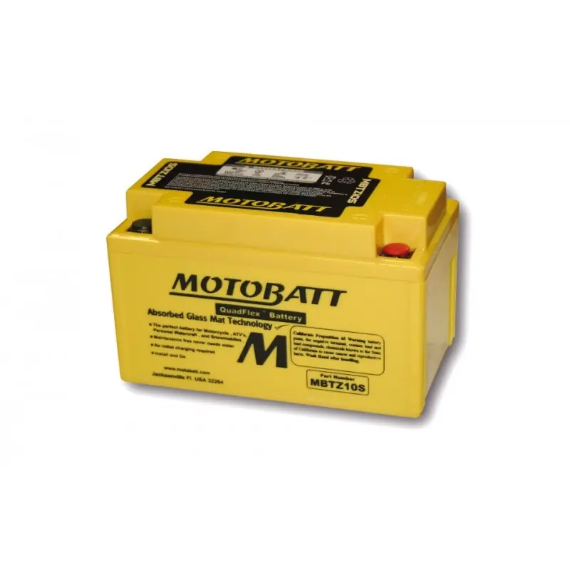 Motorradbatterie Motobatt MBTZ10S (4 poles)