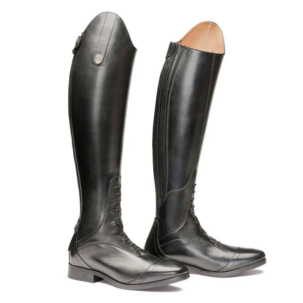 Bottes D'équitation Mountain Horse Cuir Noir - Taille 3/4 - Dressage/Concours