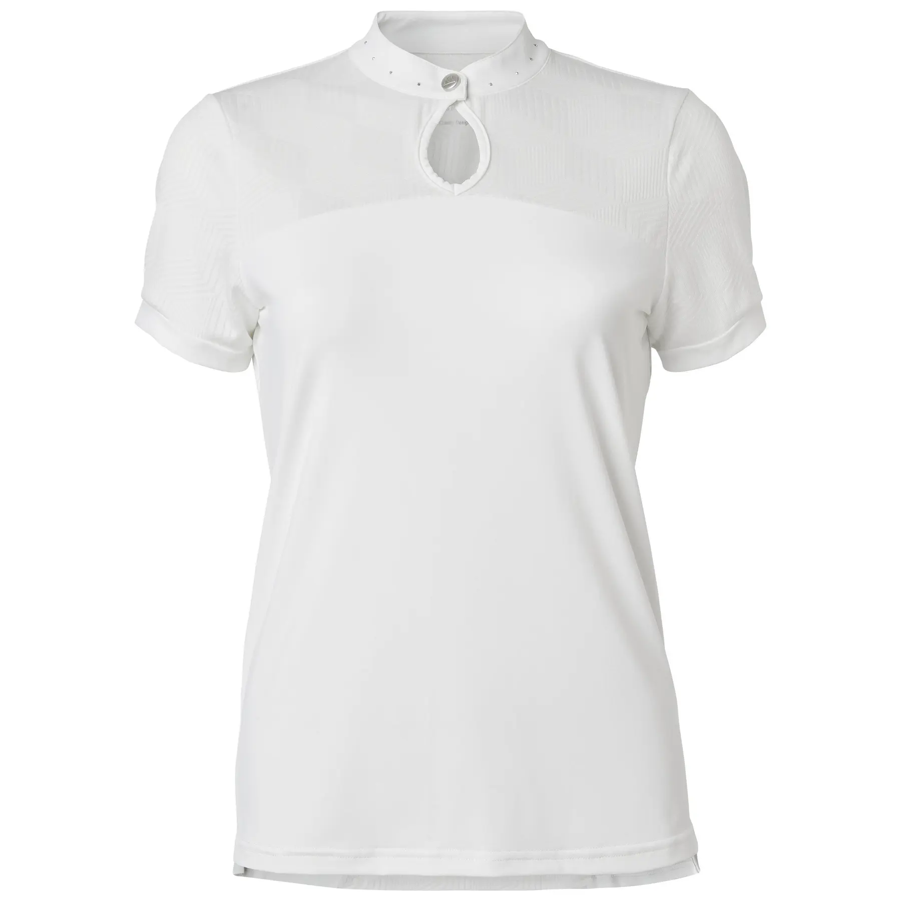 Mountain Horse Women's Blanc Competition Polo Shirt Jewel Tech