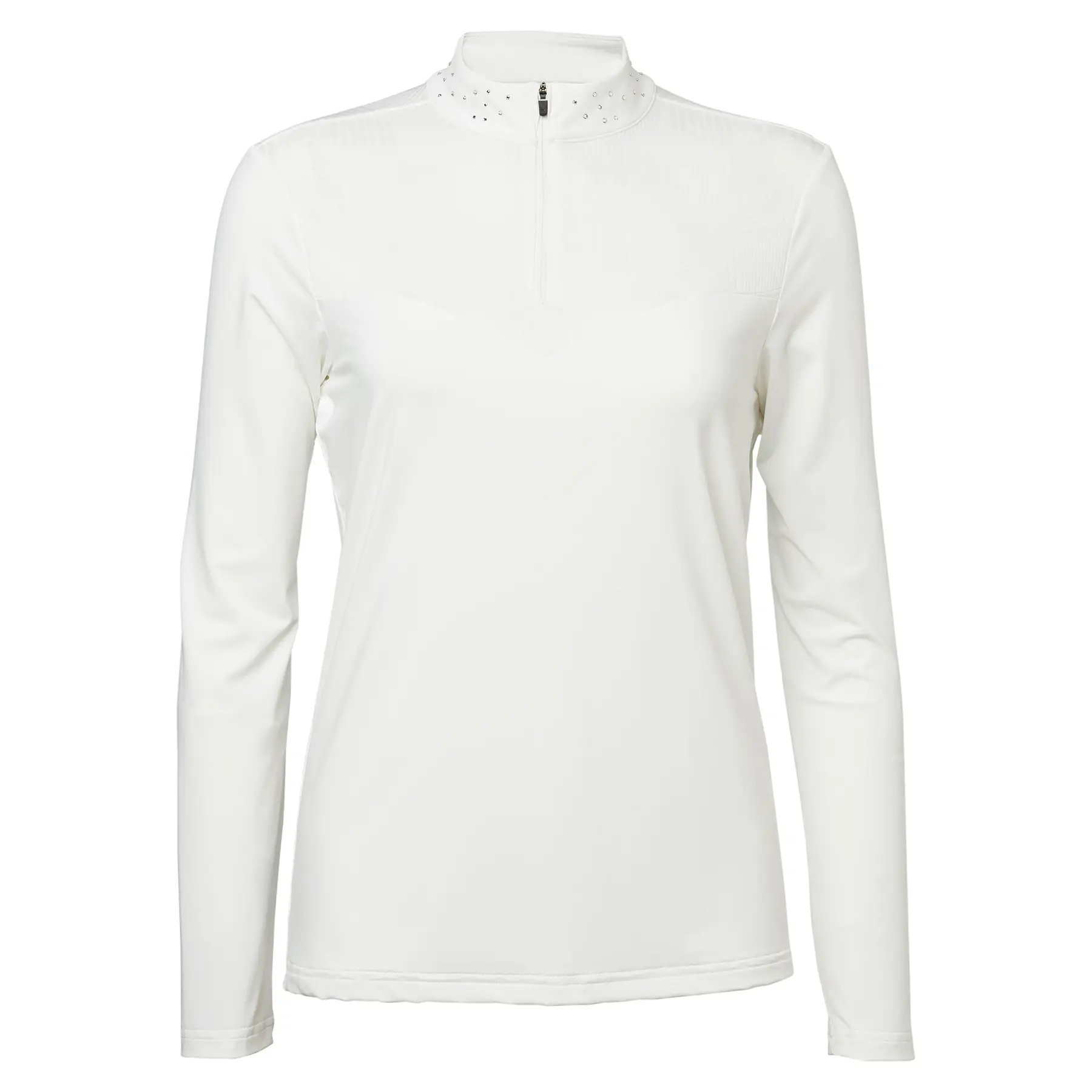 Mountain Horse Blanc Riding Jersey Crystal