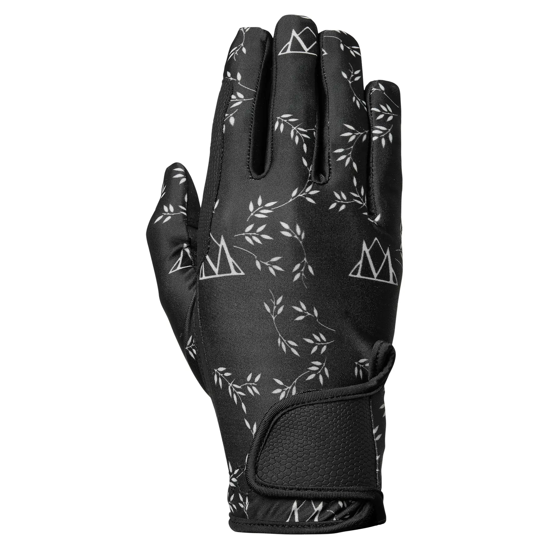 Mountain Horse Noir Riding Gloves Flora