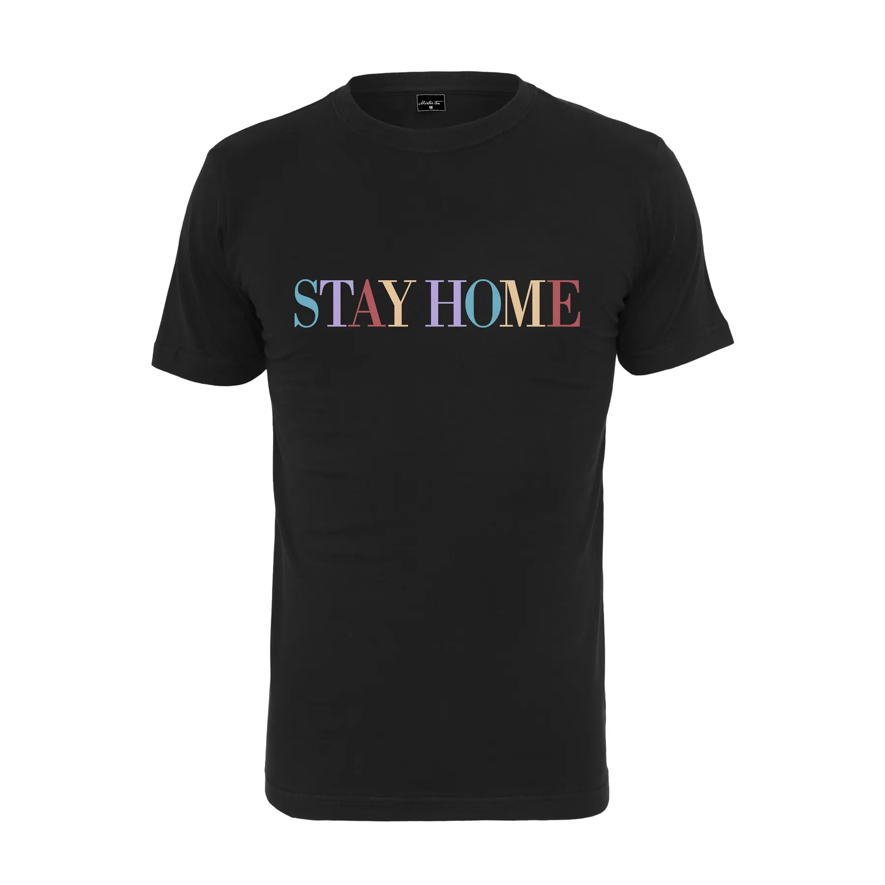 4053838698044 - T-shirt Mister Tee unisex stay home wording