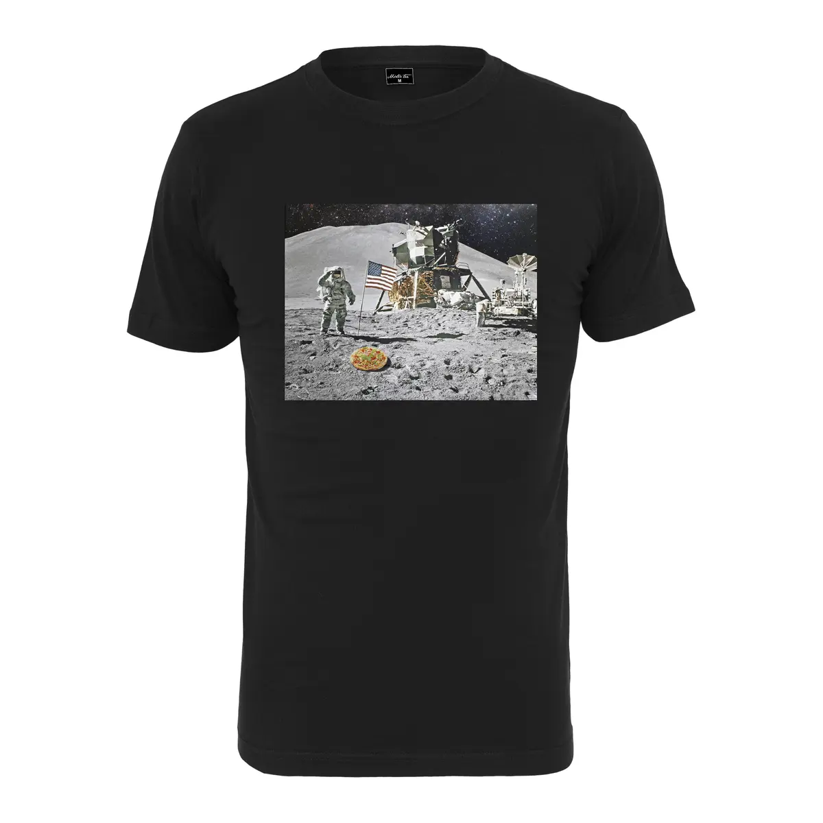 T-shirt Urban Classics pizza moon landing