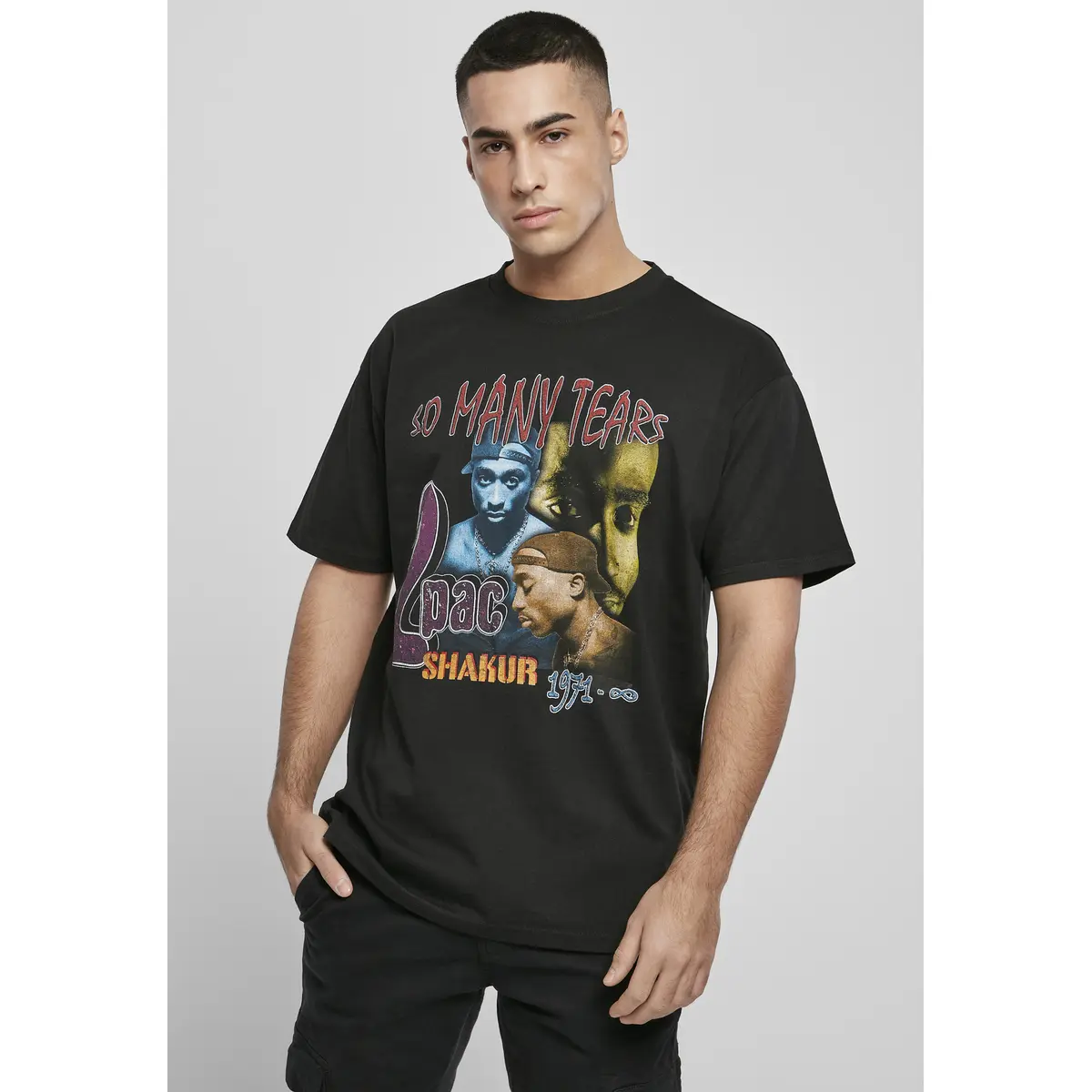 4053838913482 - T-shirt Mister Tee tupac so many tears oversize tee
