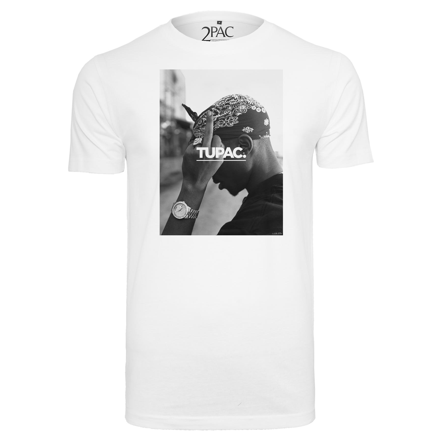 4053838333013 - Mister Tee T-Shirt 2PAC F*CK THE WORLD TEE MT315 White