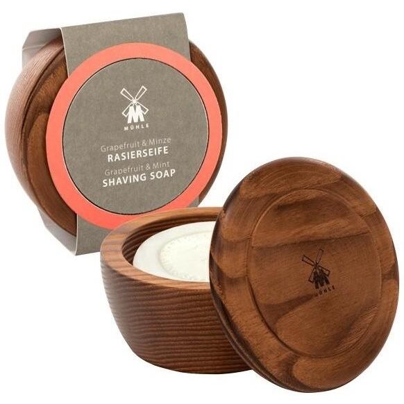 4028982009398 - MÜHLE Holzschale mit Rasierseife Grapefruit & Minze 65 g