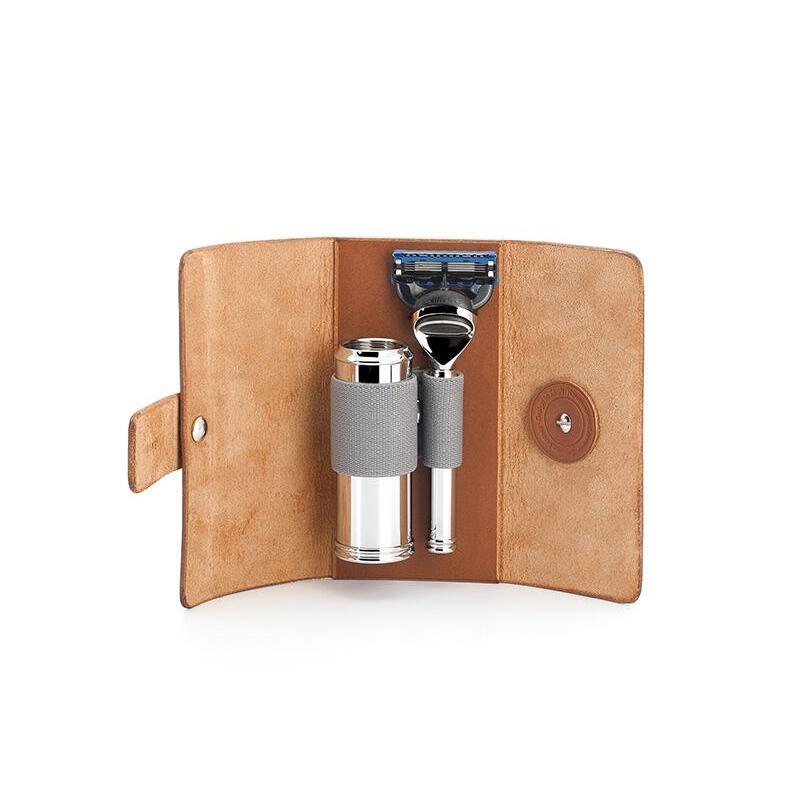 4028982013951 - Accessoires Kulturtasche aus Rindsleder - klein Rasierset