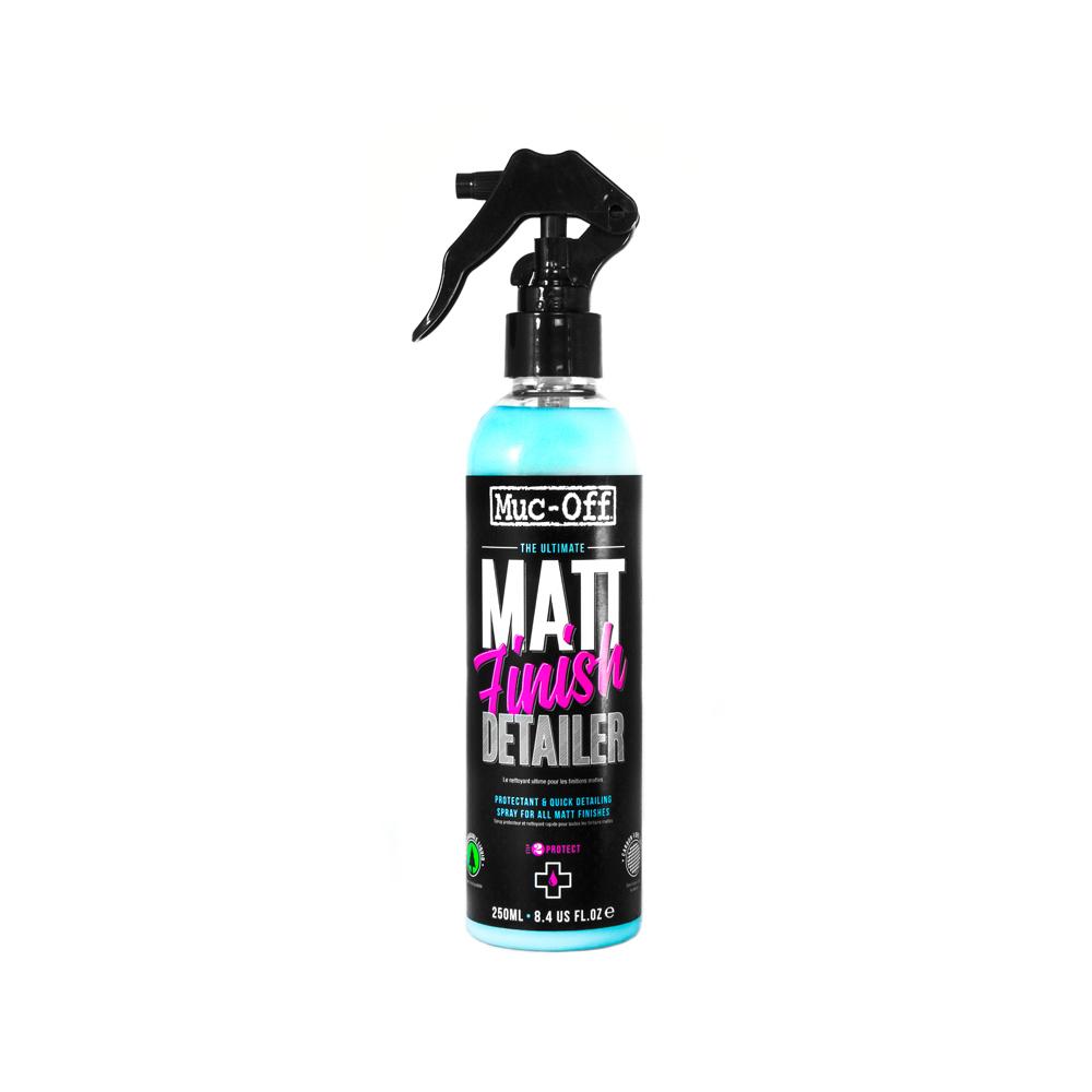 Muc-Off Matt Finish Detailer, 250 Ml- Spray Detergente Per Bici Satinate E Protettore Per Pellicole Opache Di Alta Qualità - Per Bici E Moto-image