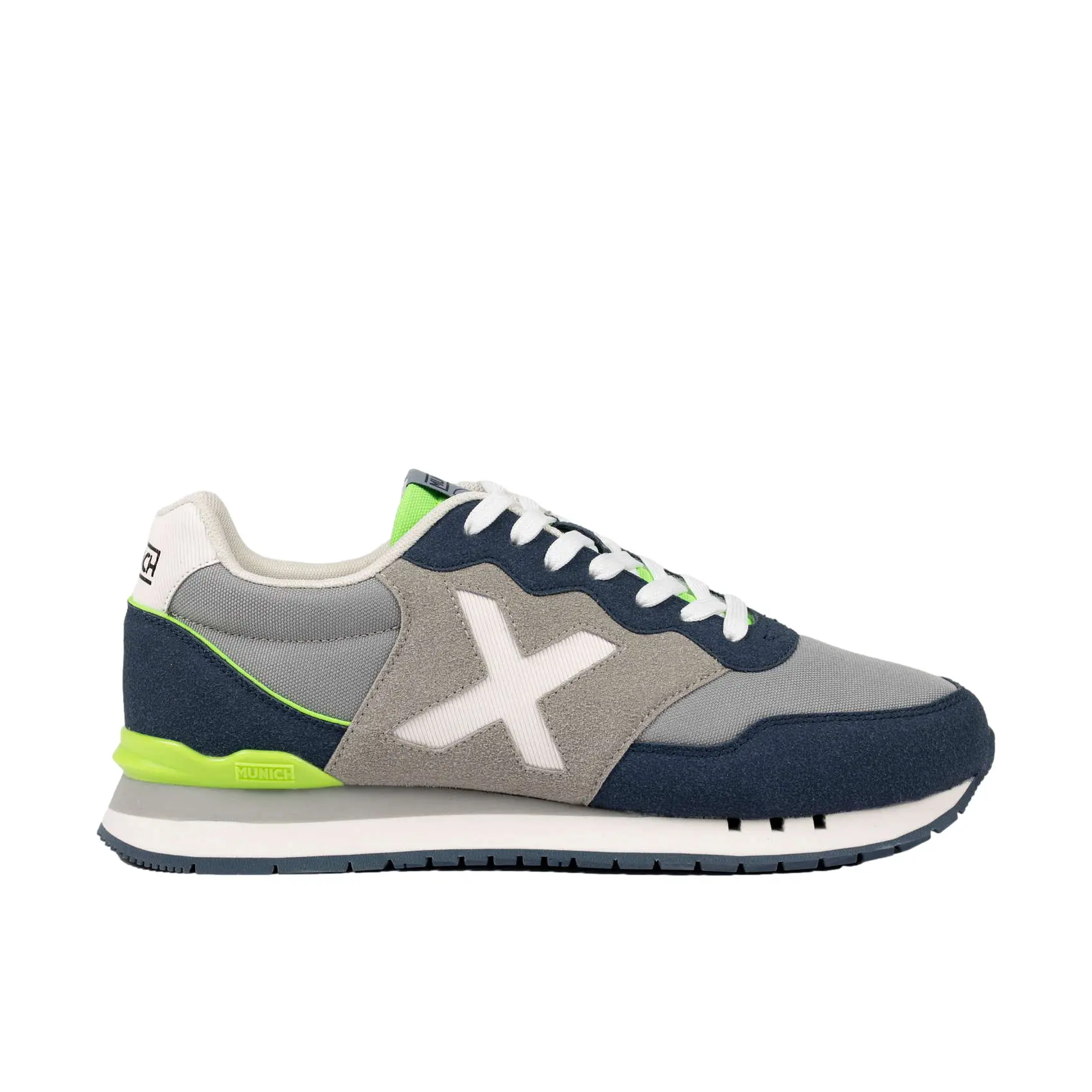 Munich Homme Baskets rétro running Dash 271, Gris, Taille 40