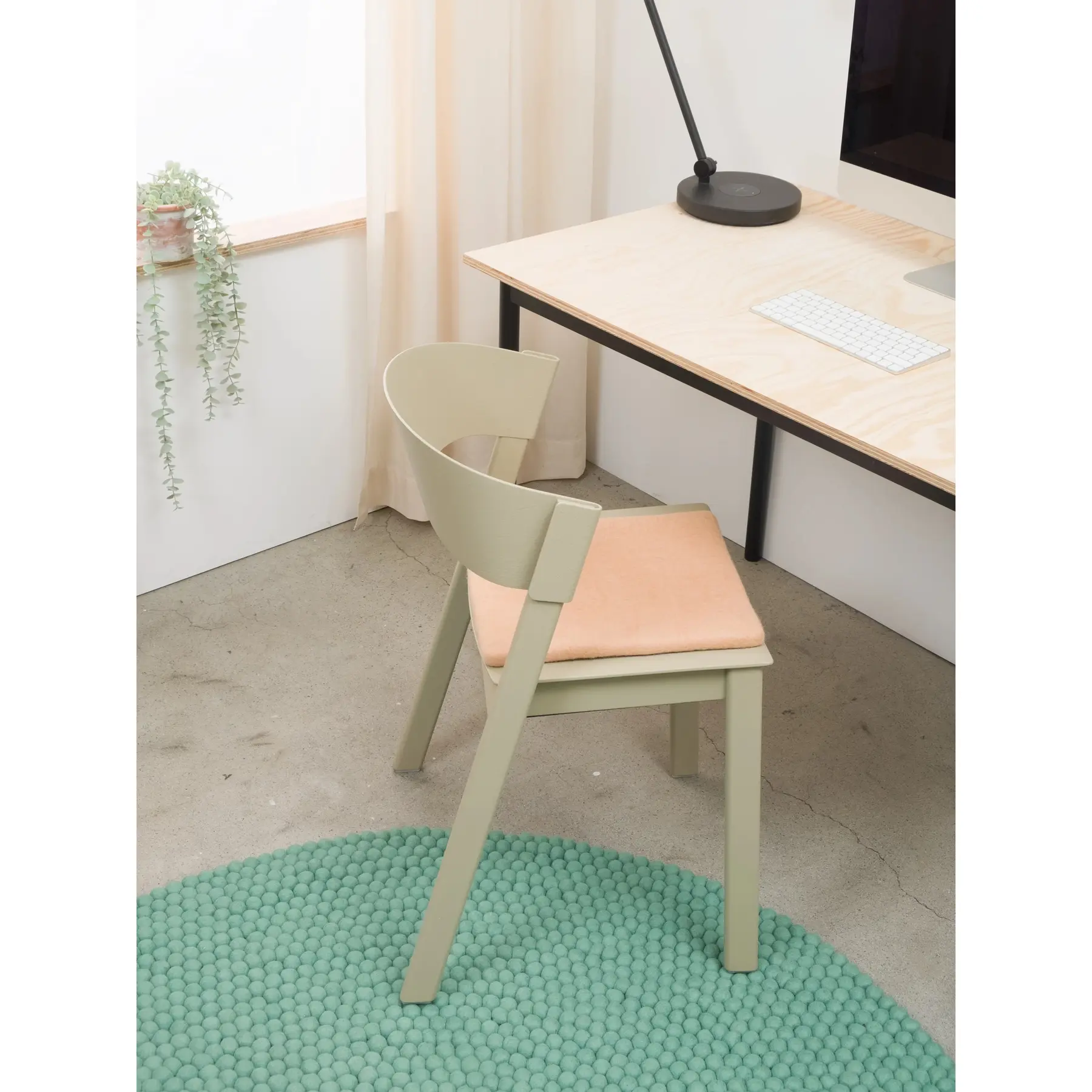 0791082133785 - Quadratisches flaches Stuhlkissen Merle