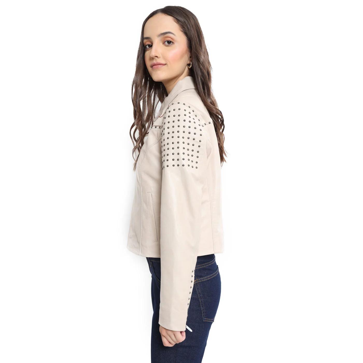 0840214650840 - Damencuirjacke mit Stickerei Myra Bag